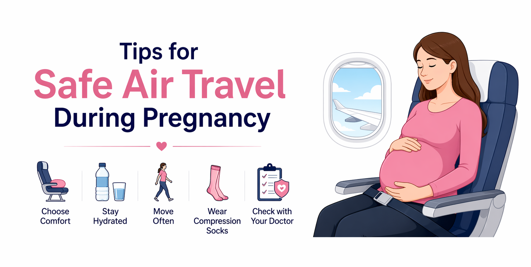 Best tips for air travel for pregnant ladies